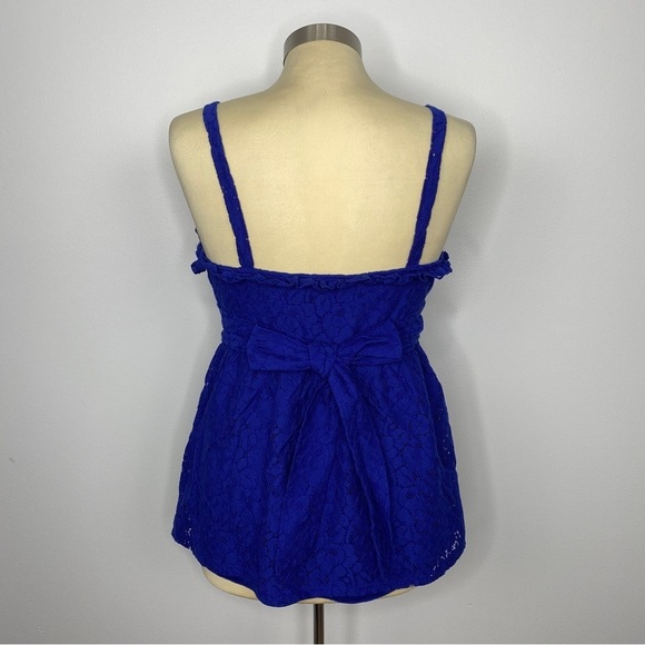 The Limited Royal Blue Lace Top - Picture 8 of 9